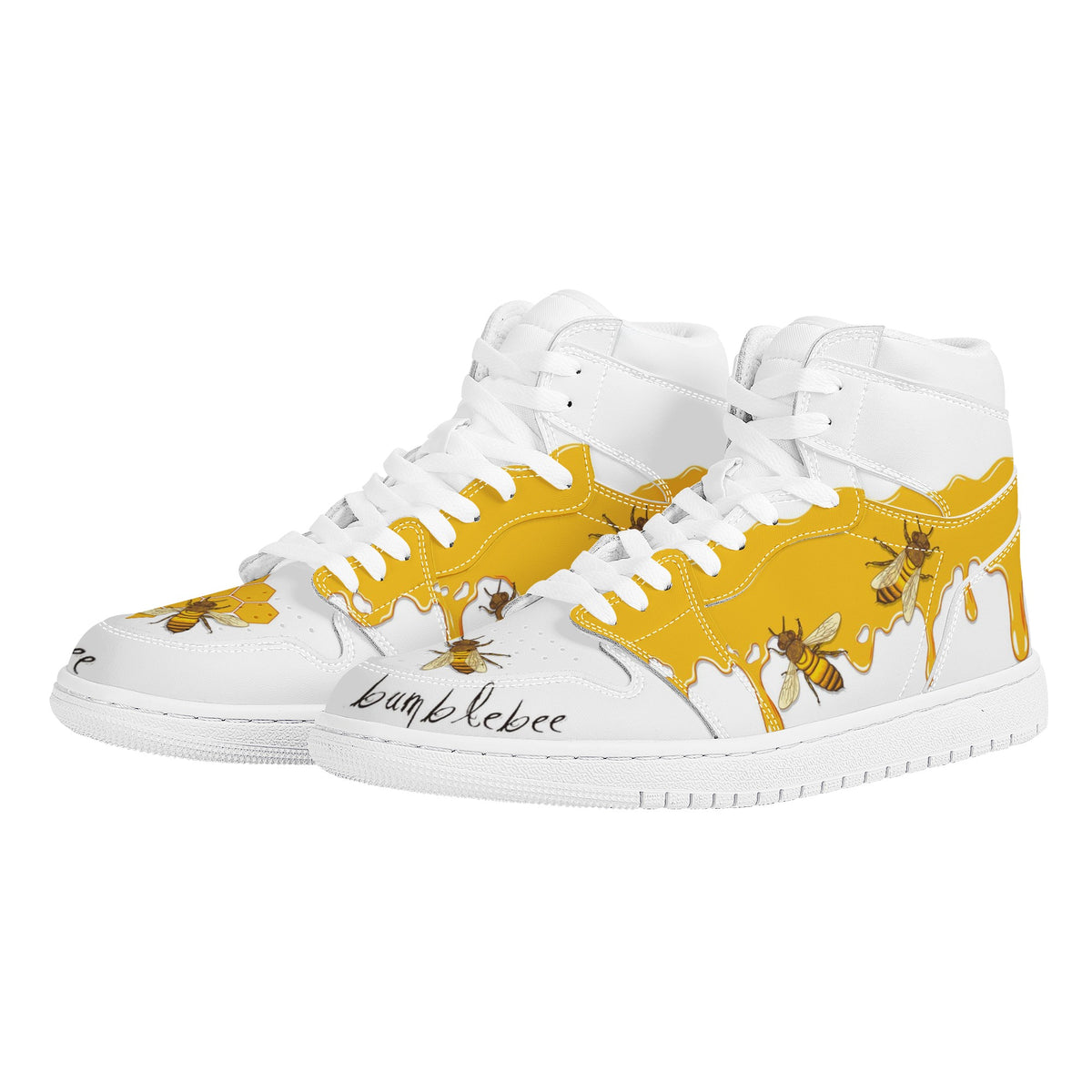 Bumblebee Custom Nike Air Jordan 1 Leather Sneaker