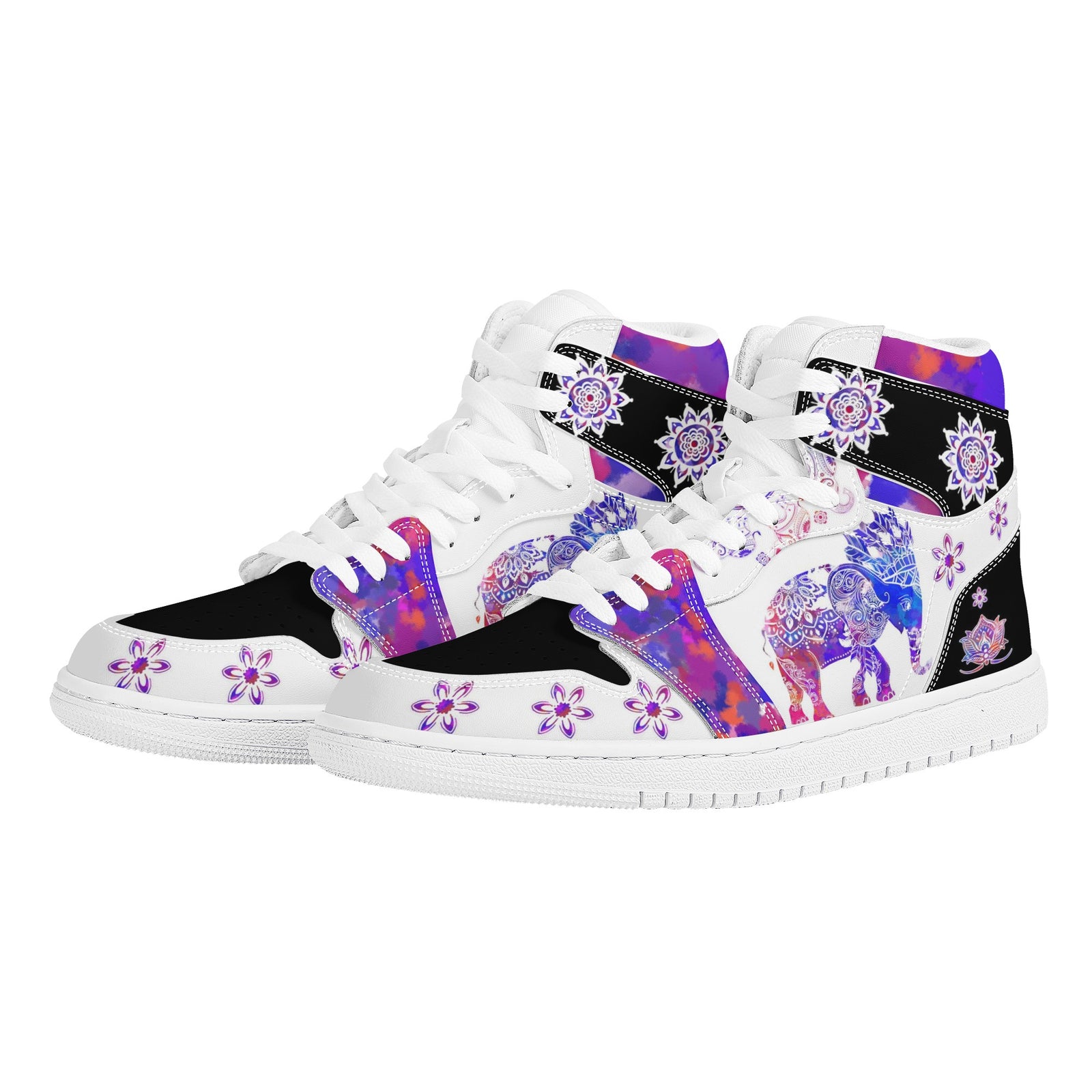 The Elephant Totem Custom Nike Air Jordan 1 Leather Sneaker