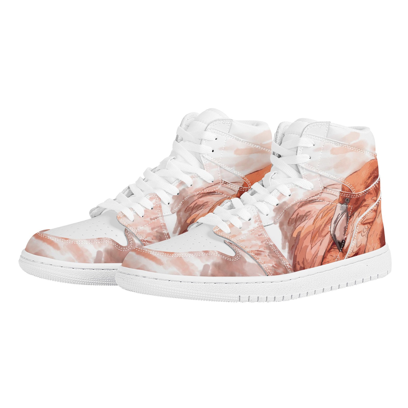 Flamingo Custom Nike Air Jordan 1 Leather Sneaker