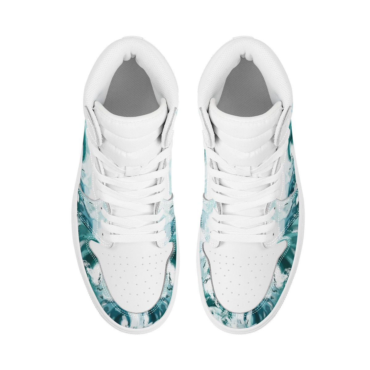 Wave Custom Nike Air Jordan 1 Leather Sneaker