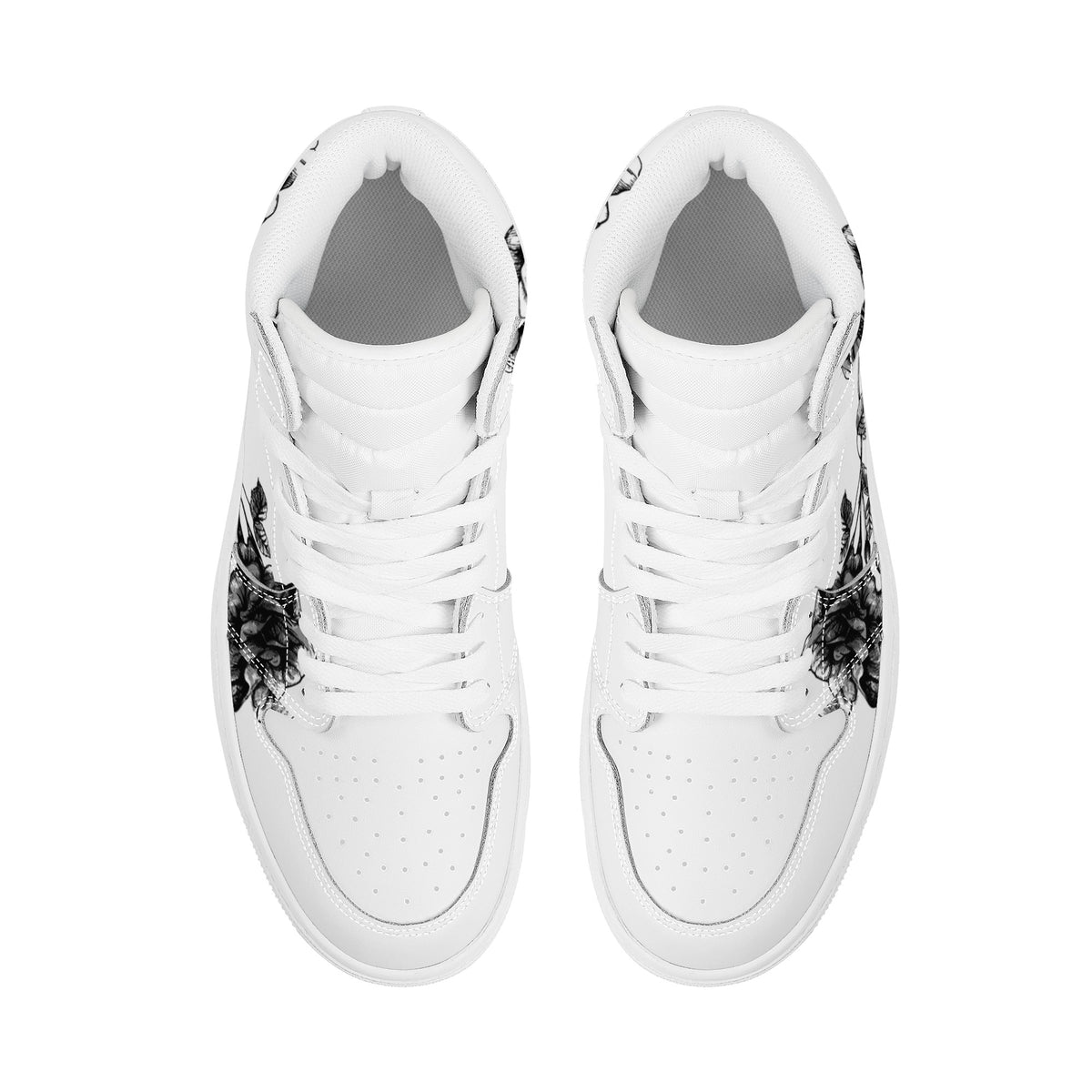 Rose Custom Nike Air Jordan 1 Leather Sneaker