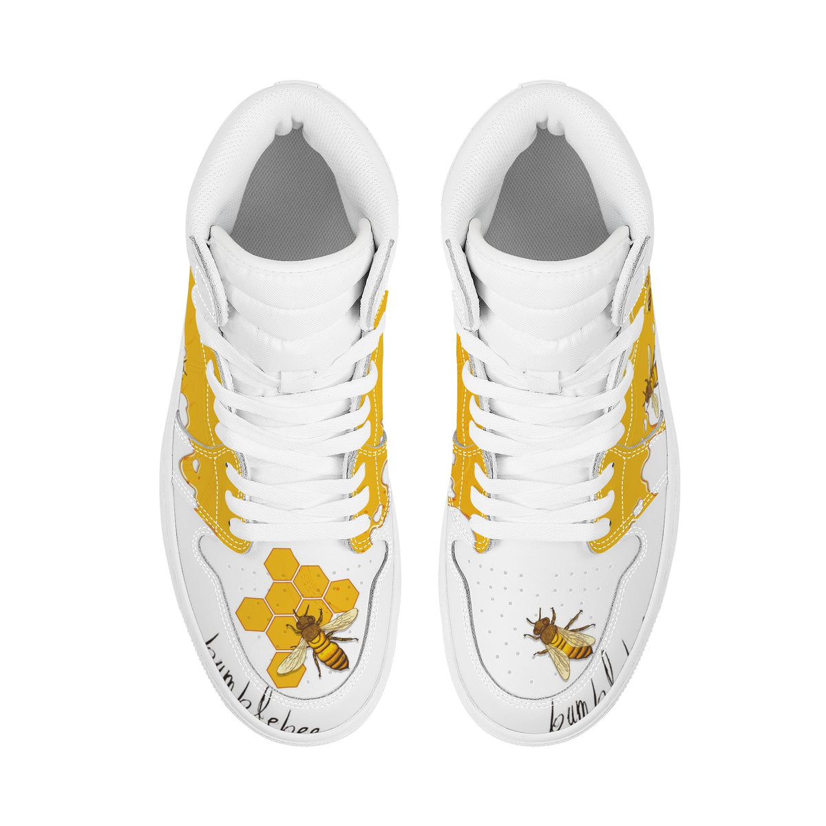 Bumblebee Custom Nike Air Jordan 1 Leather Sneaker