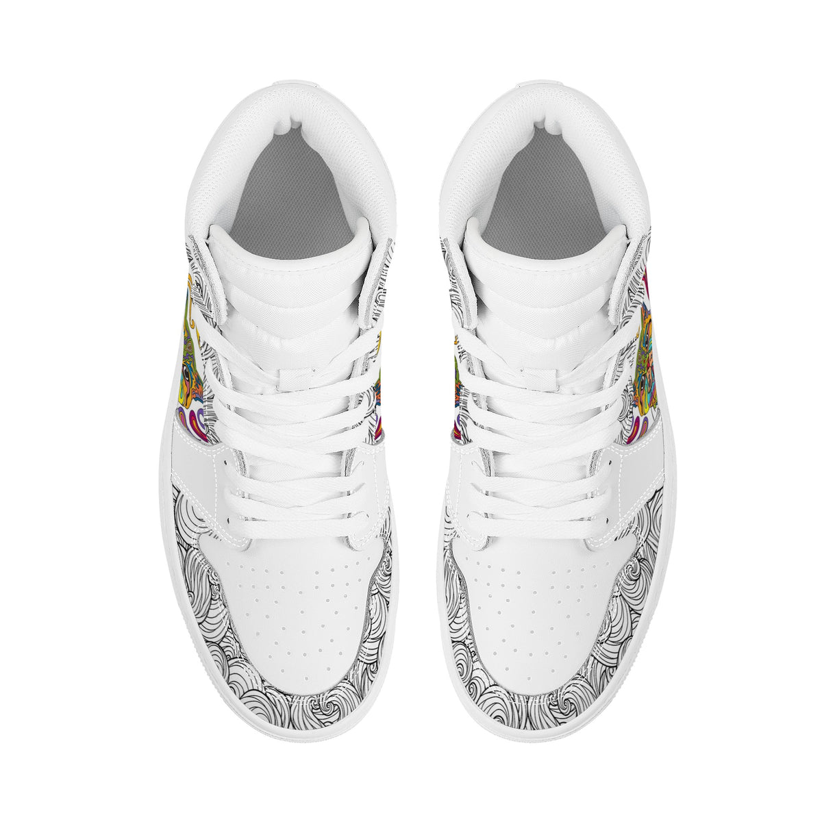 Cat Custom Nike Air Jordan 1 Leather Sneaker