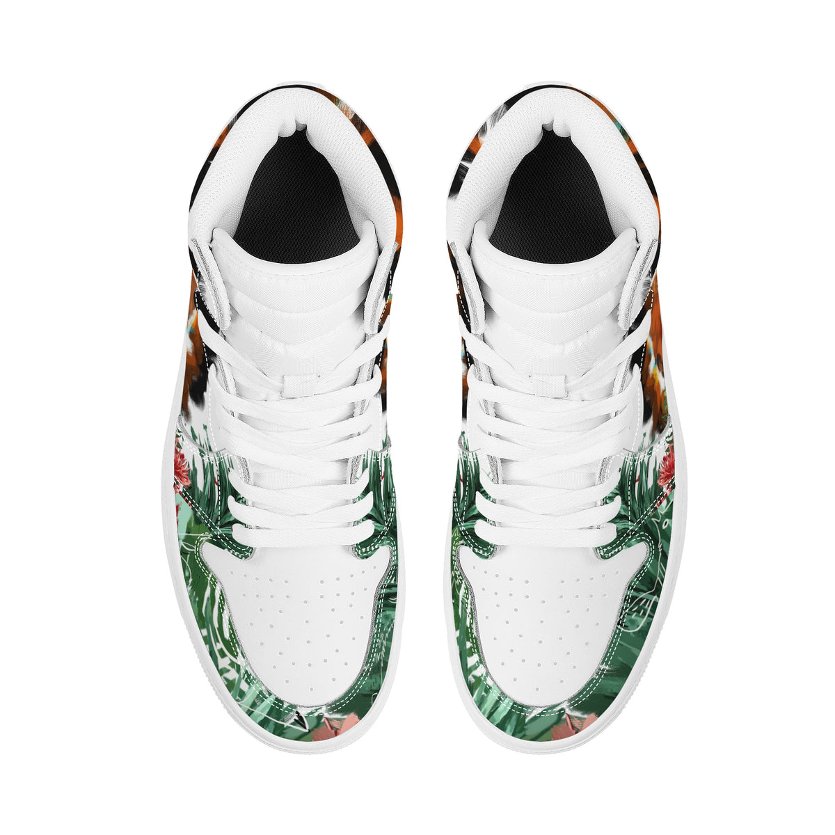 Fox Custom Nike Air Jordan 1 Leather Sneaker