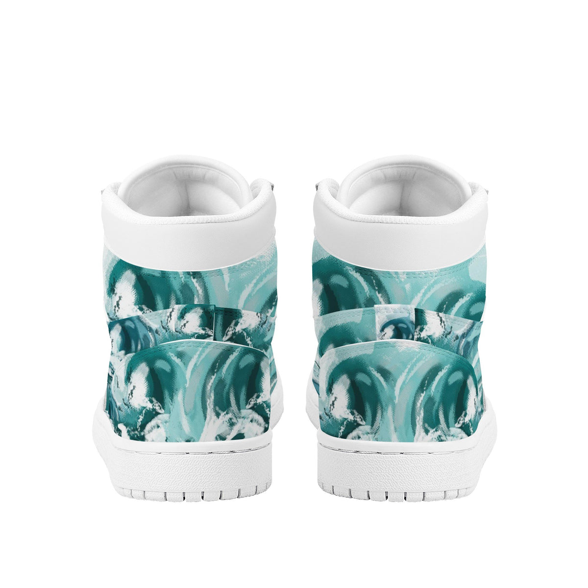 Wave Custom Nike Air Jordan 1 Leather Sneaker