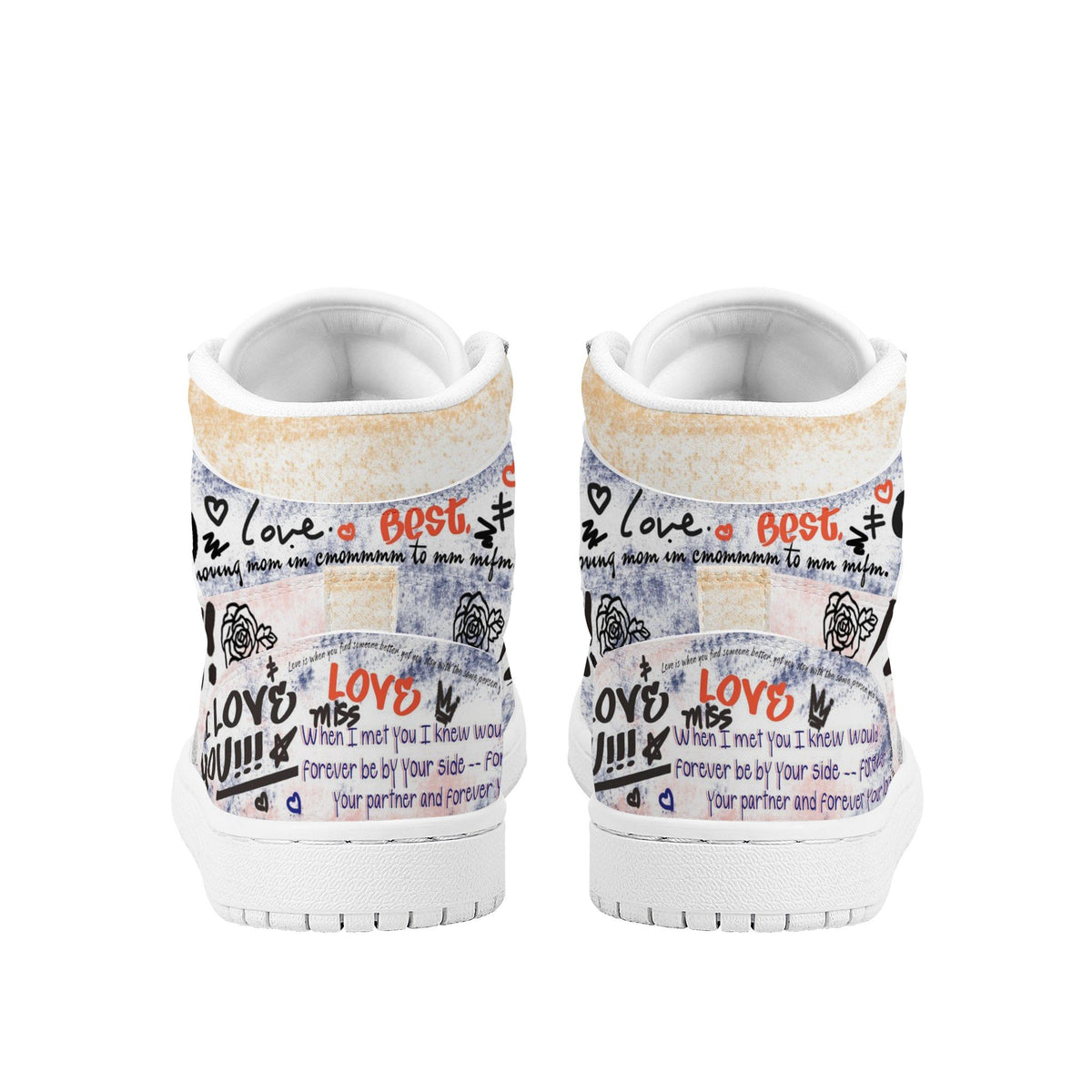 Love Custom Nike Air Jordan 1 Leather Sneaker