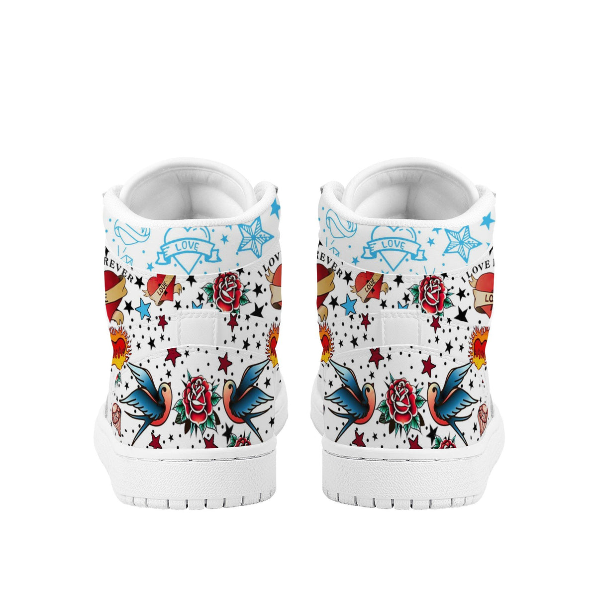 Rose Custom Nike Air Jordan 1 Leather Sneaker