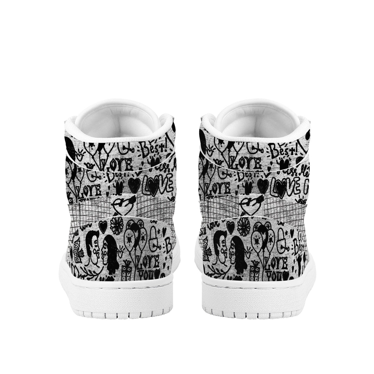 Love Me Custom Nike Air Jordan 1 Leather Sneaker