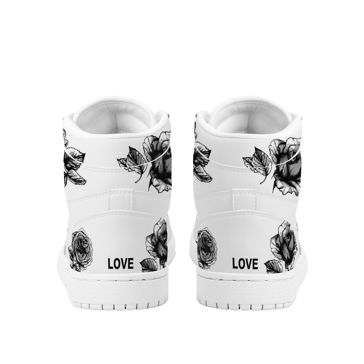 Rose Custom Nike Air Jordan 1 Leather Sneaker