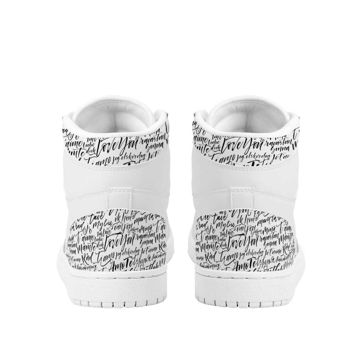 Heart Custom Nike Air Jordan 1 Leather Sneaker