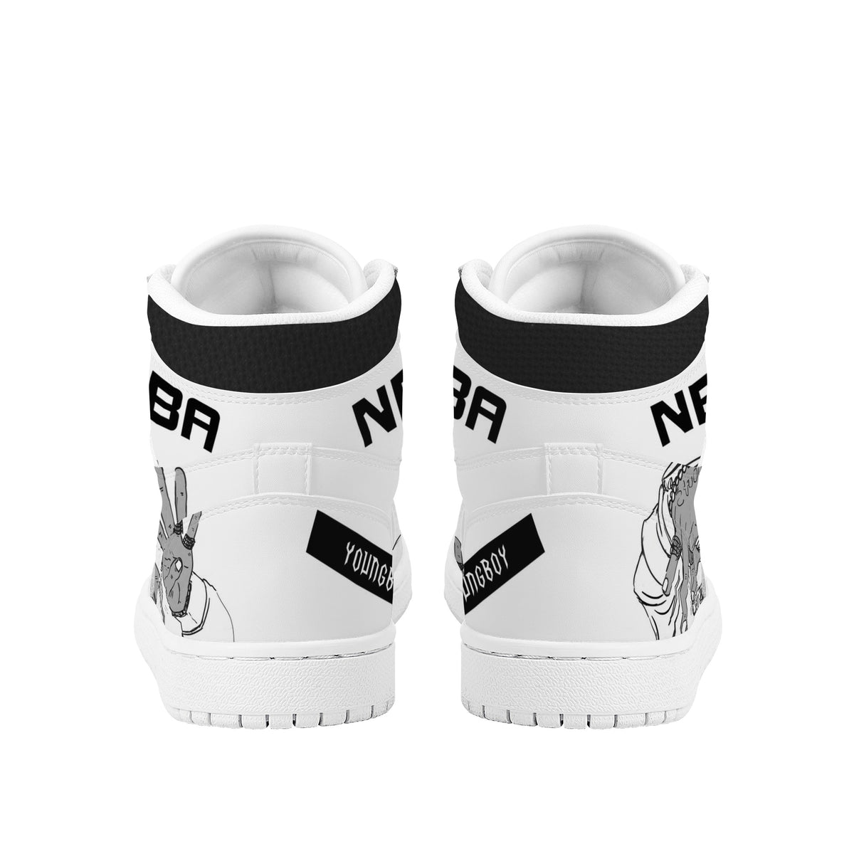 Young Boy Custom Nike Air Jordan 1 Leather Sneaker