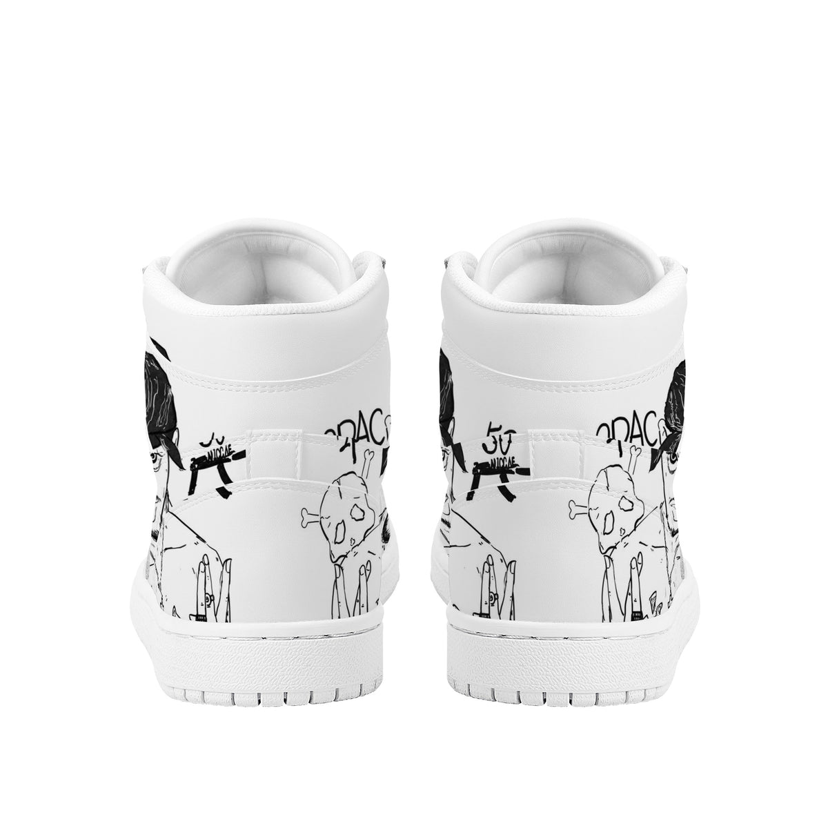 Tupac Shakur Custom Nike Air Jordan 1 Leather Sneaker