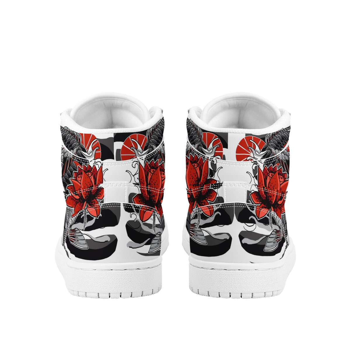 Koi Fish Custom Nike Air Jordan 1 Leather Sneaker