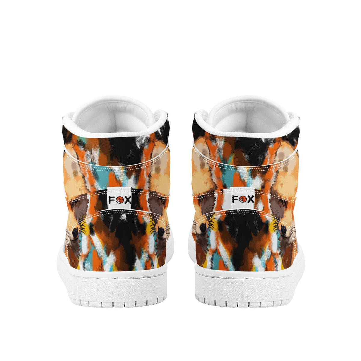 Fox Custom Nike Air Jordan 1 Leather Sneaker