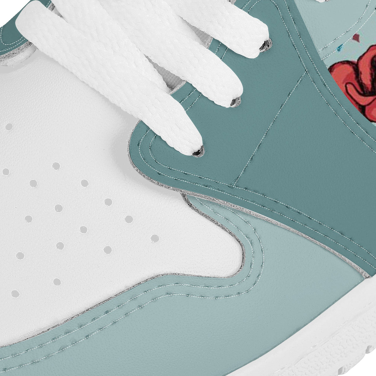 Rose Custom Nike Air Jordan 1 Leather Sneaker