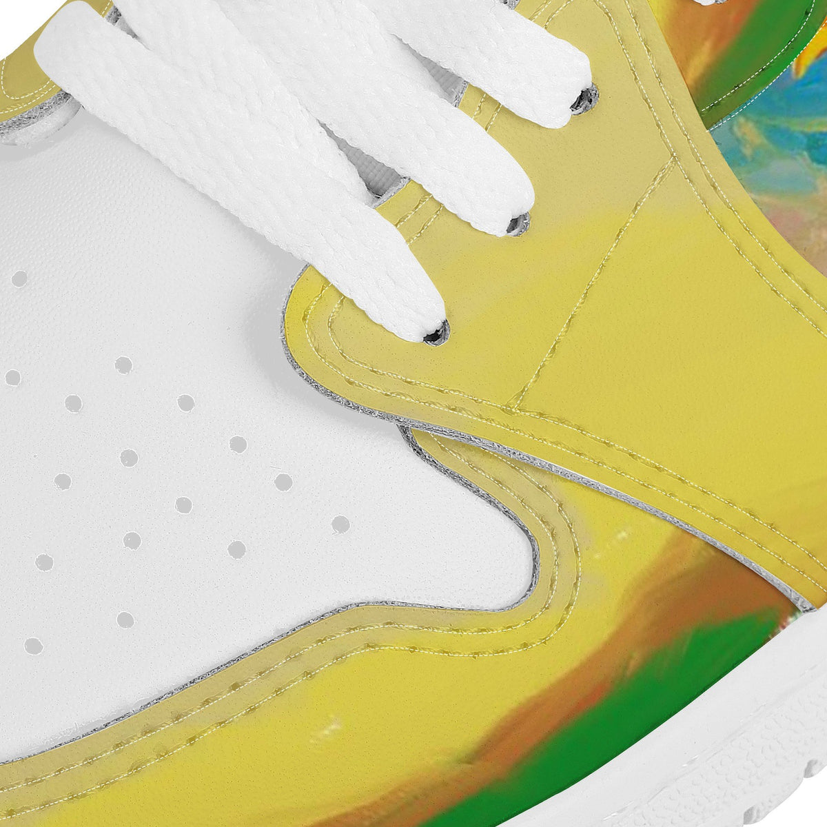 Sunflower Custom Nike Air Jordan 1 Leather Sneaker