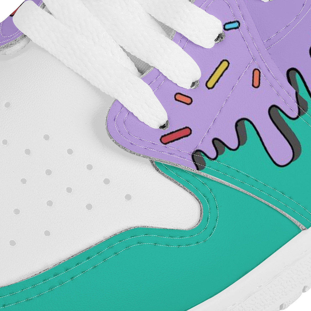 Donuts Custom Nike Air Jordan 1 Leather Sneaker