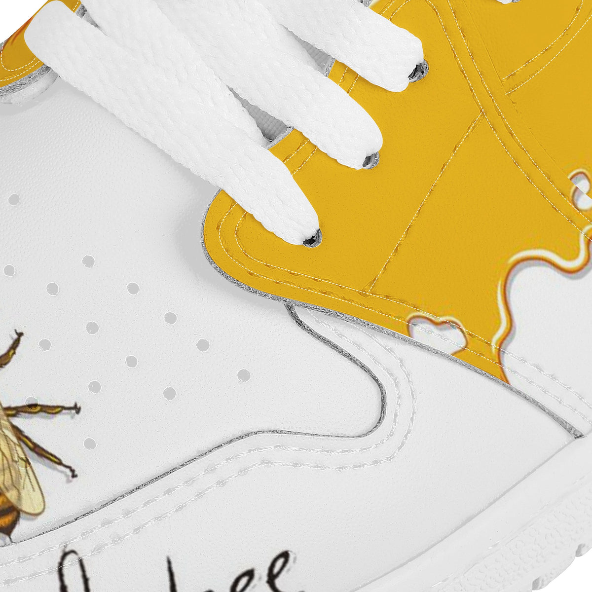 Bumblebee Custom Nike Air Jordan 1 Leather Sneaker