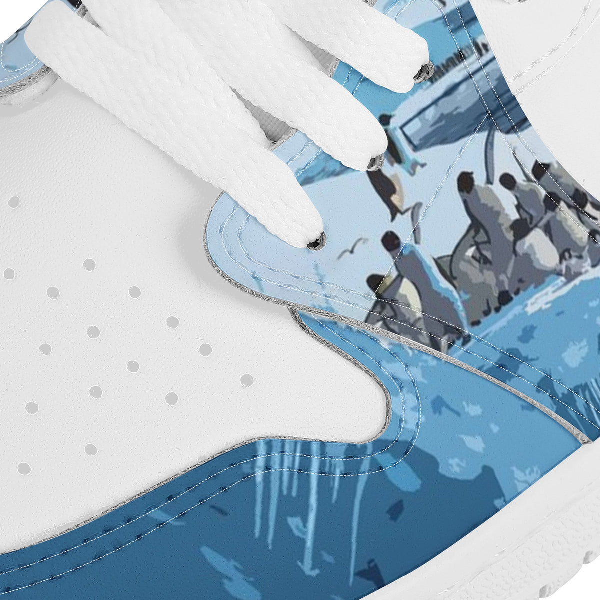 Penguin Custom Nike Air Jordan 1 Leather Sneaker