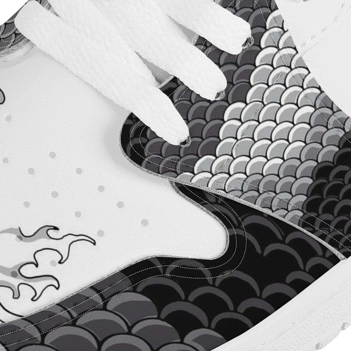 Koi Fish Custom Nike Air Jordan 1 Leather Sneaker