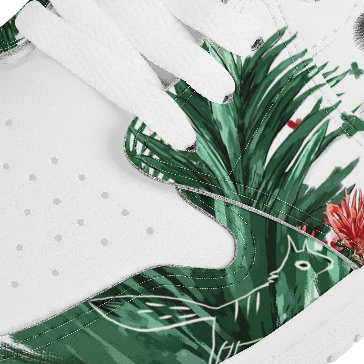 Fox Custom Nike Air Jordan 1 Leather Sneaker