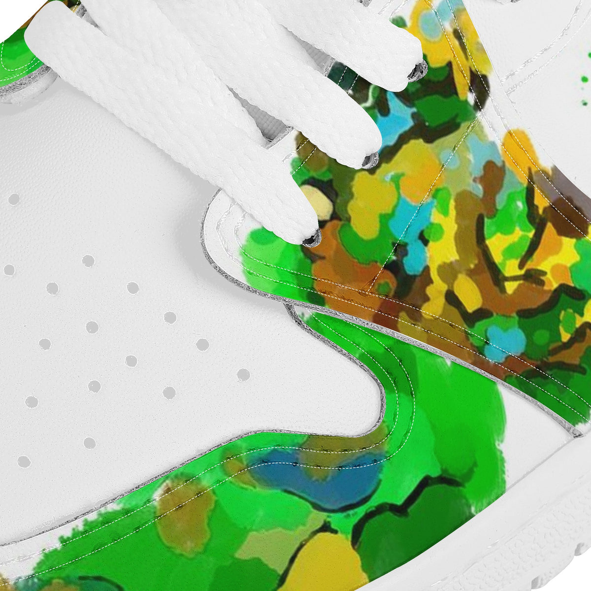 Frog Custom Nike Air Jordan 1 Leather Sneaker