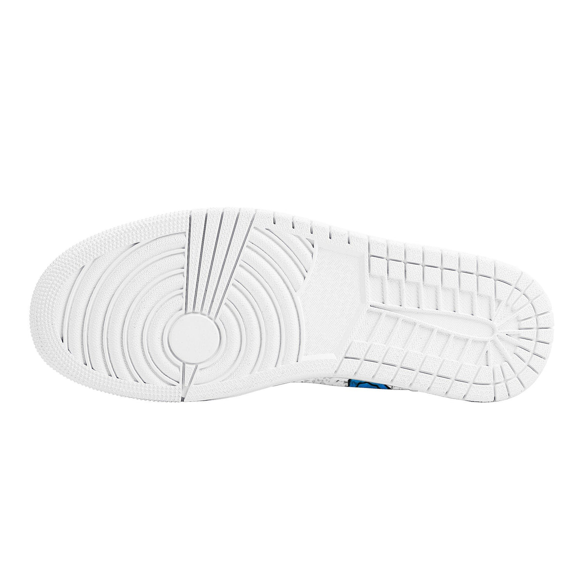 Distorted Smiley Custom Nike Air Jordan 1 Leather Sneaker