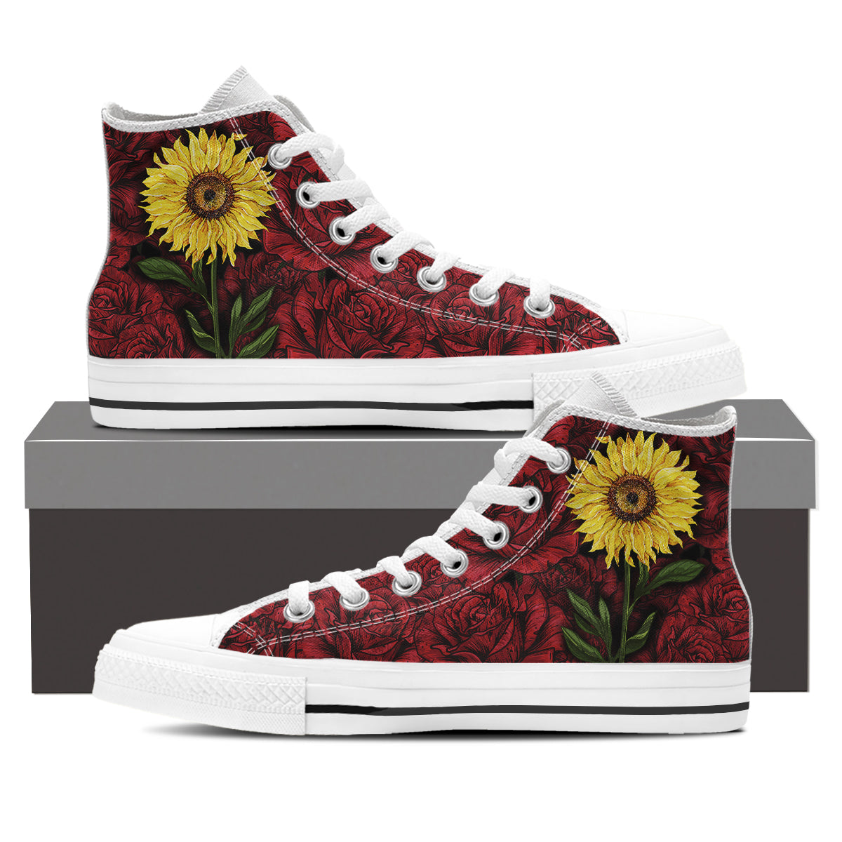 Sunflower Rose Canvas Shoes Noxfan 8332