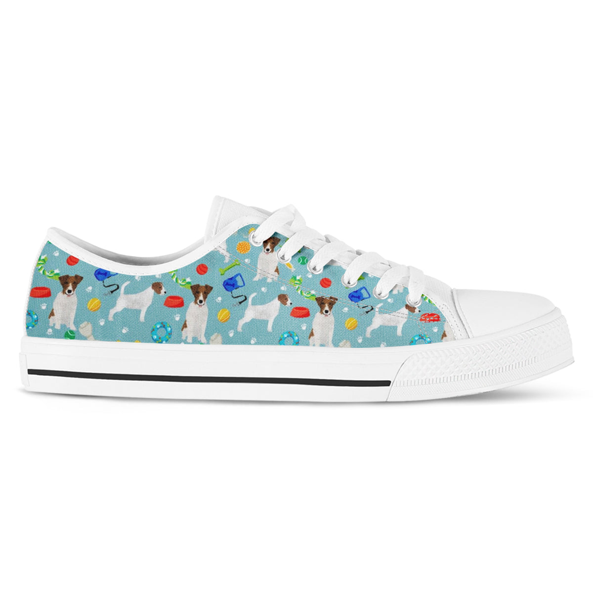 Parson Russell Terrier Canvas Shoes