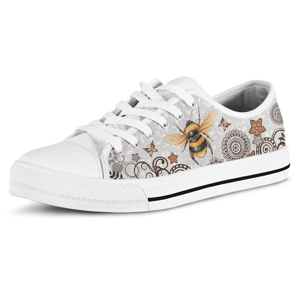 Boho Bee Canvas Shoes