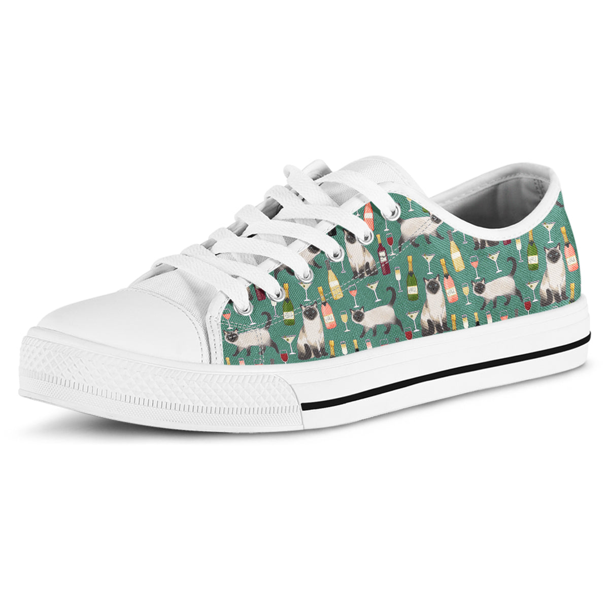 Siamese Cats Canvas Shoes