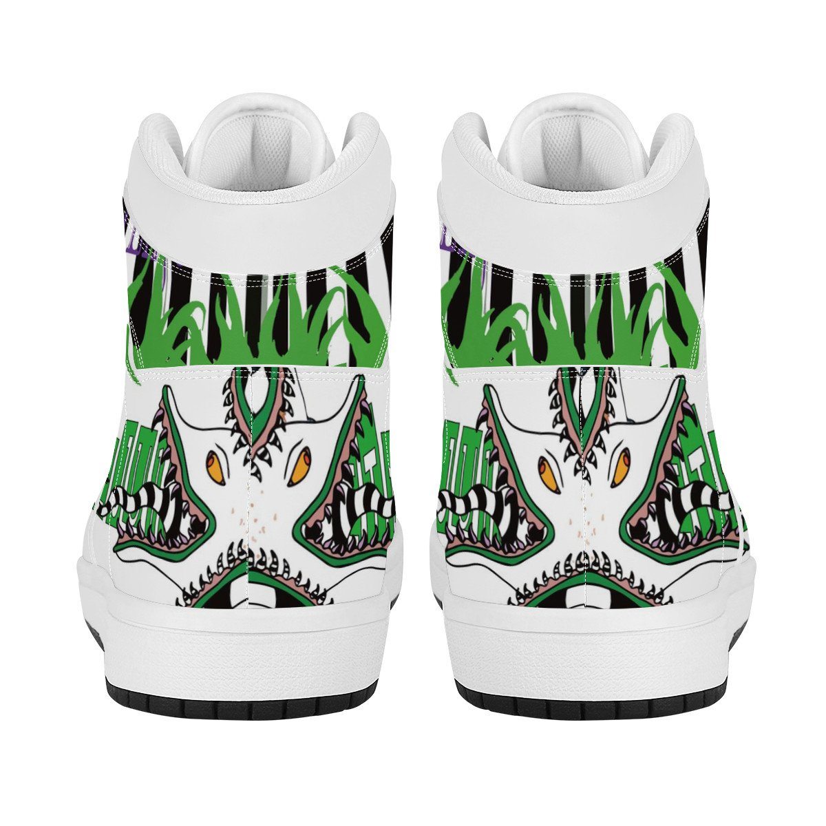 Adam Maitland High Top Leather Sneaker Custom Jordan 1, Horror, Beetlejuice noxfan 
