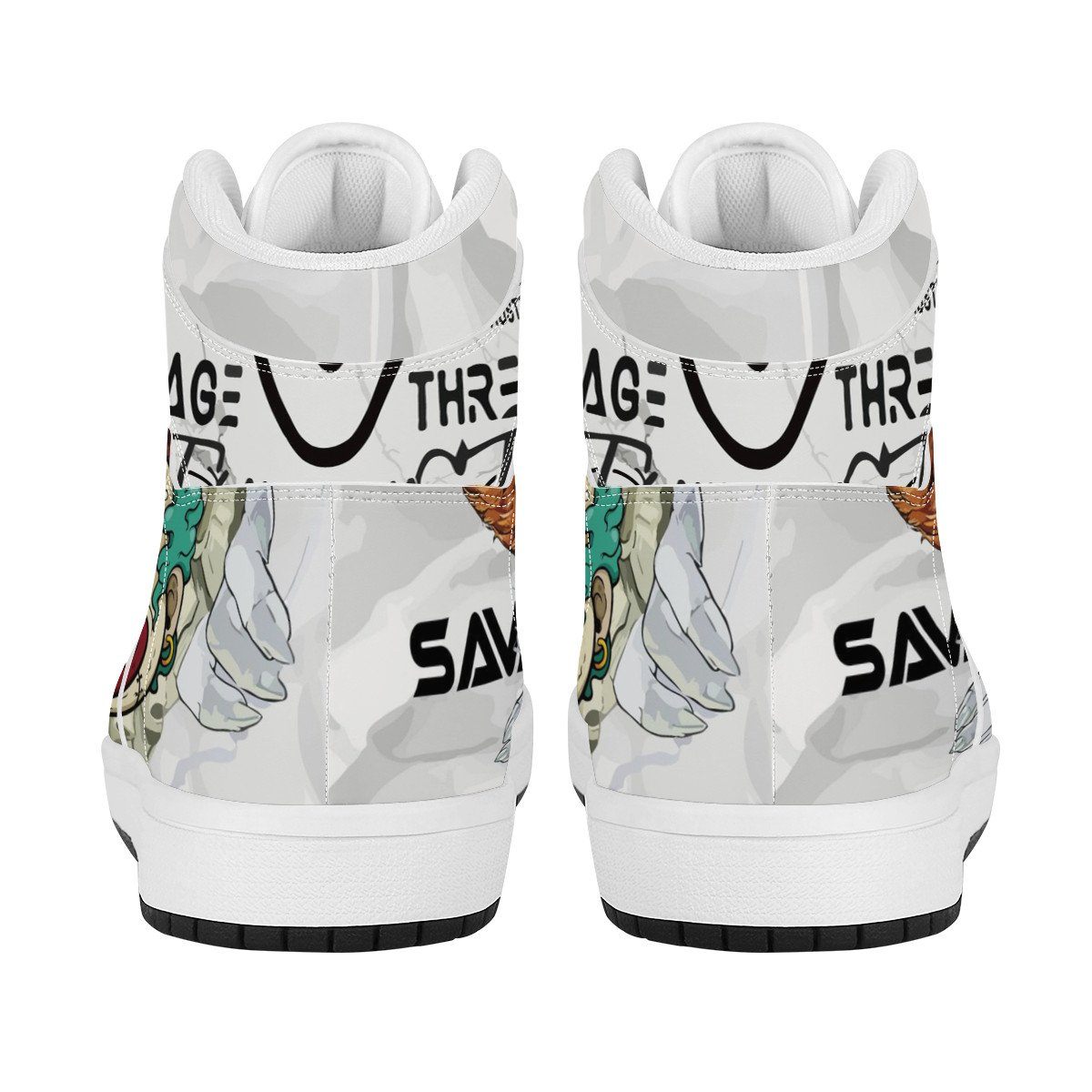 Art The Clown High Top Leather Sneaker Custom Jordan 1, Art The Clown noxfan 