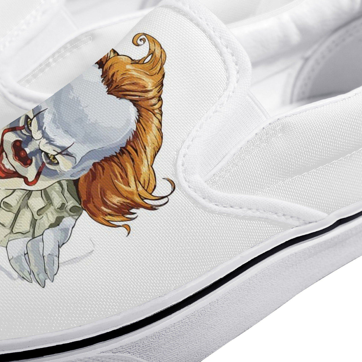 Art The Clown Custom Vans Slip On Shoes