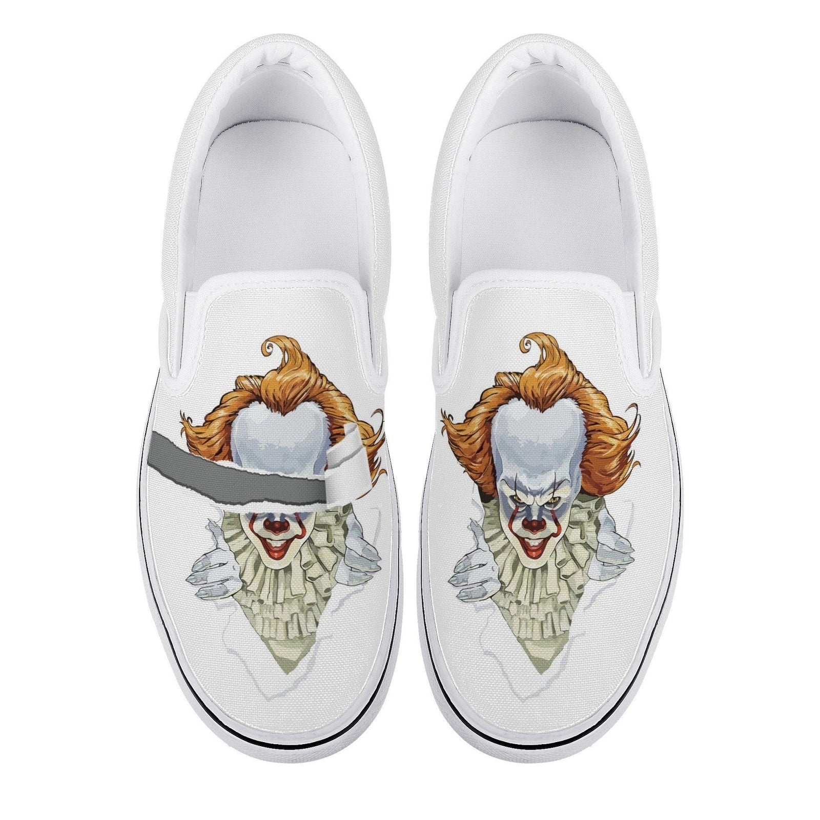 Art The Clown Custom Vans Slip On Shoes