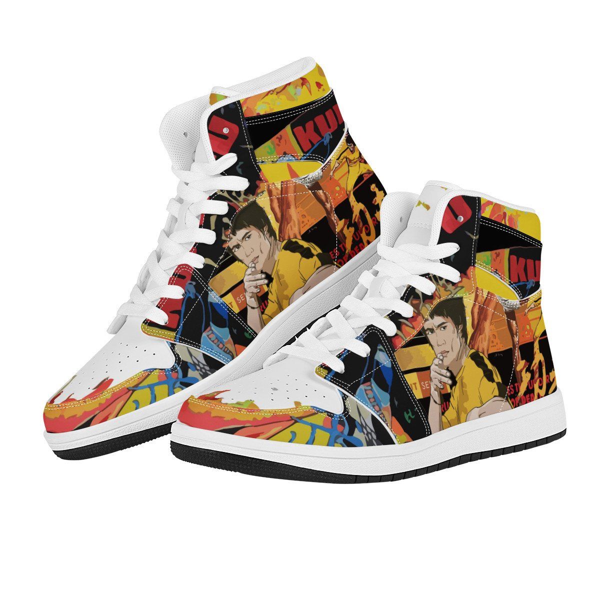 Bruce Lee High Top Leather Sneaker High-top, Sneaker noxfan 