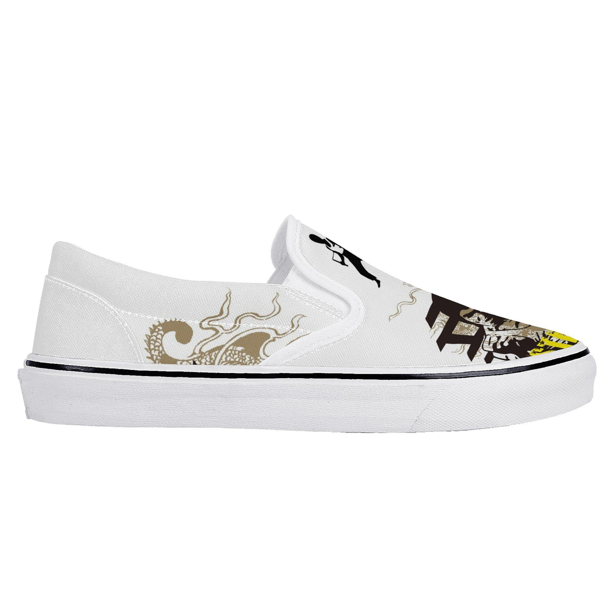 Bruce Lee Custom Vans Slip On Shoes