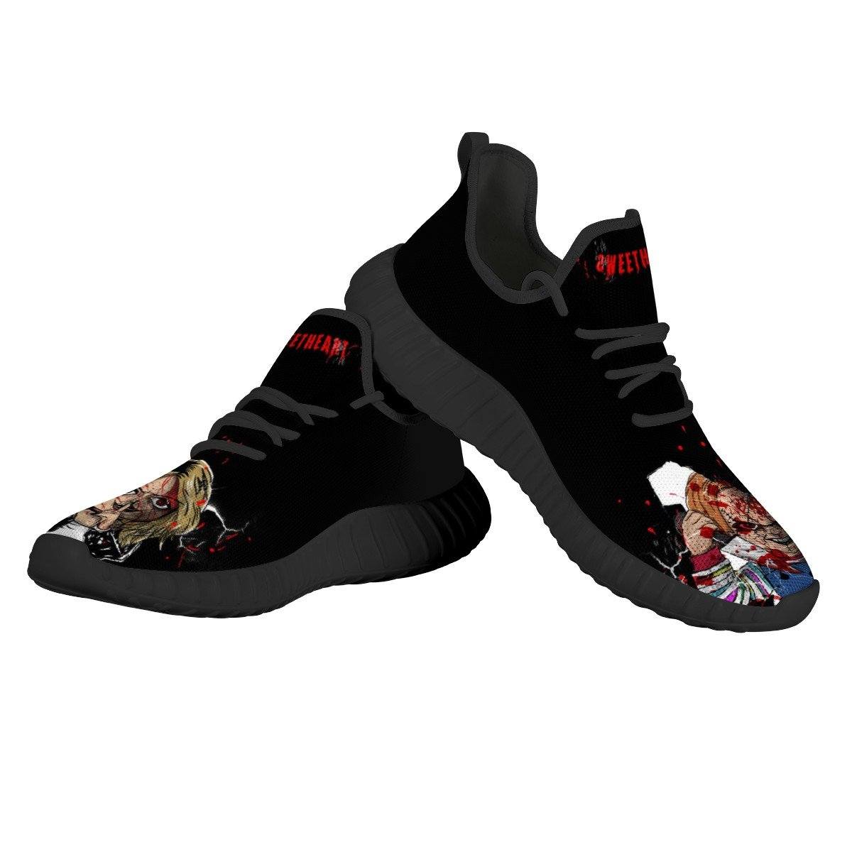 Chucky Mesh Knit Sneaker Yeezy, Horror, Chucky, Child's Play noxfan 