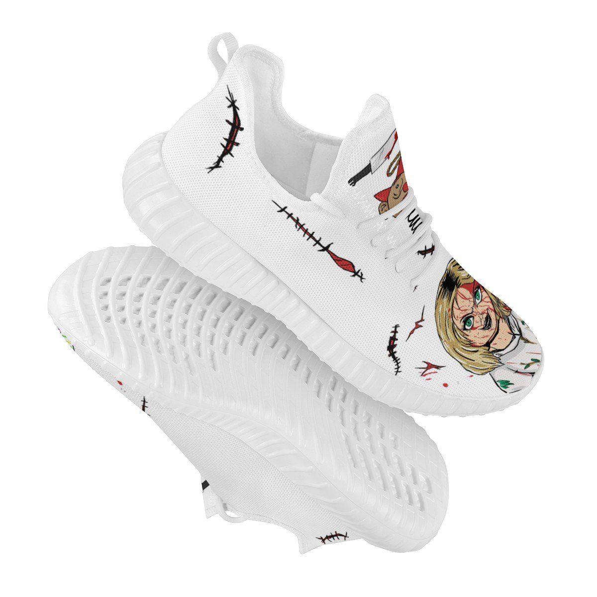 Chucky Mesh Knit Sneaker Yeezy, Horror, Chucky noxfan 