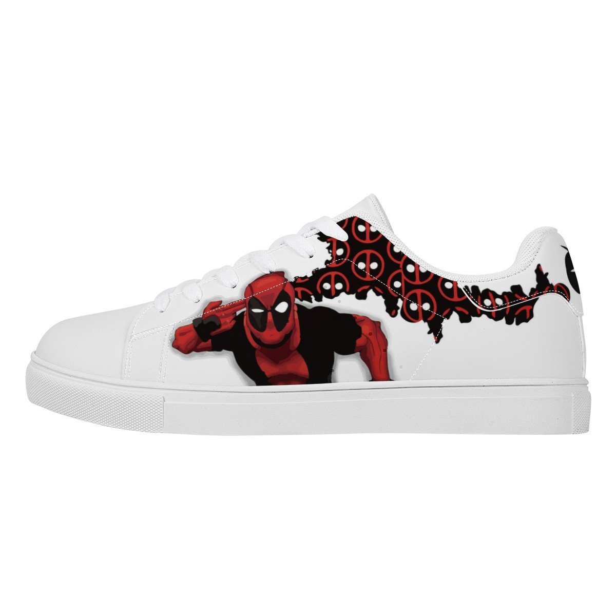 Deadpool Low Top Sneaker Stan Smith, Deadpool noxfan Women US6 (EU37) 