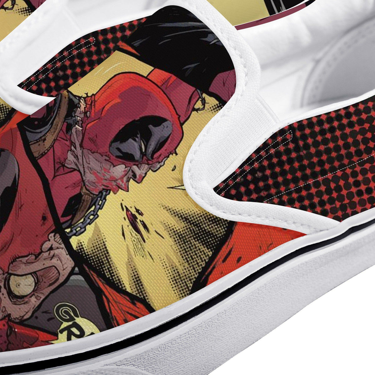 Deadpool Custom Vans Slip On Shoes