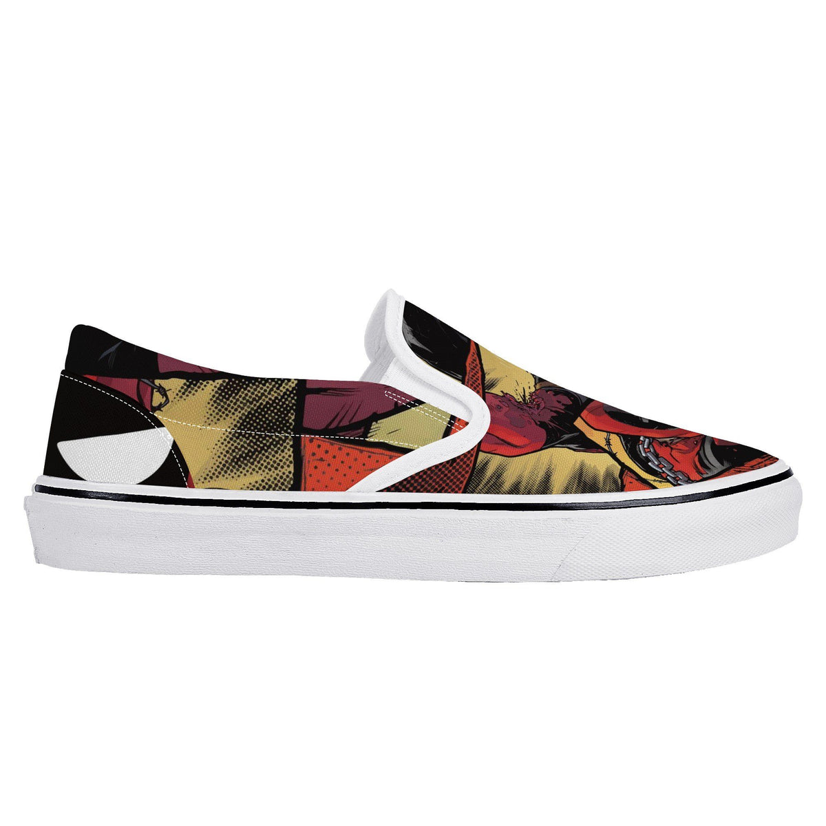 Deadpool Custom Vans Slip On Shoes