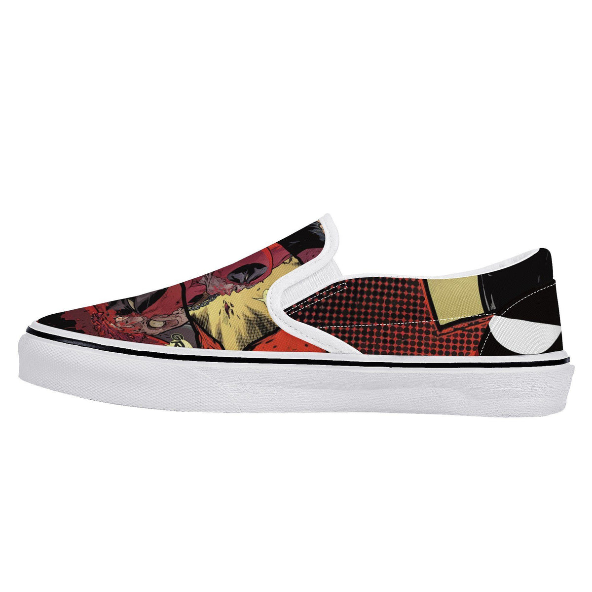 Deadpool Custom Vans Slip On Shoes