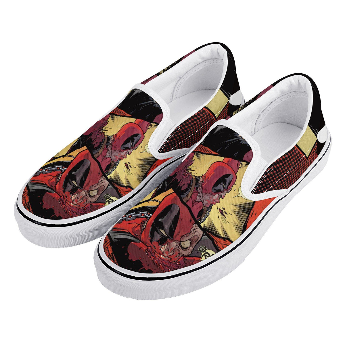 Deadpool Custom Vans Slip On Shoes