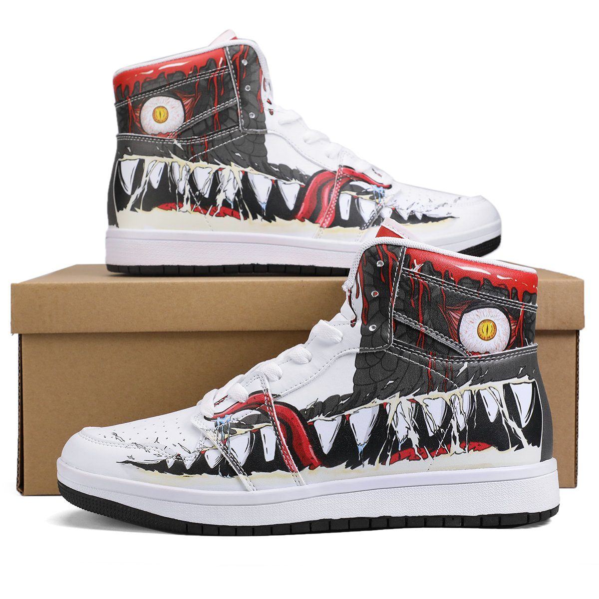 Demon Mouth High Top Leather Sneaker High-top, Sneaker noxfan 
