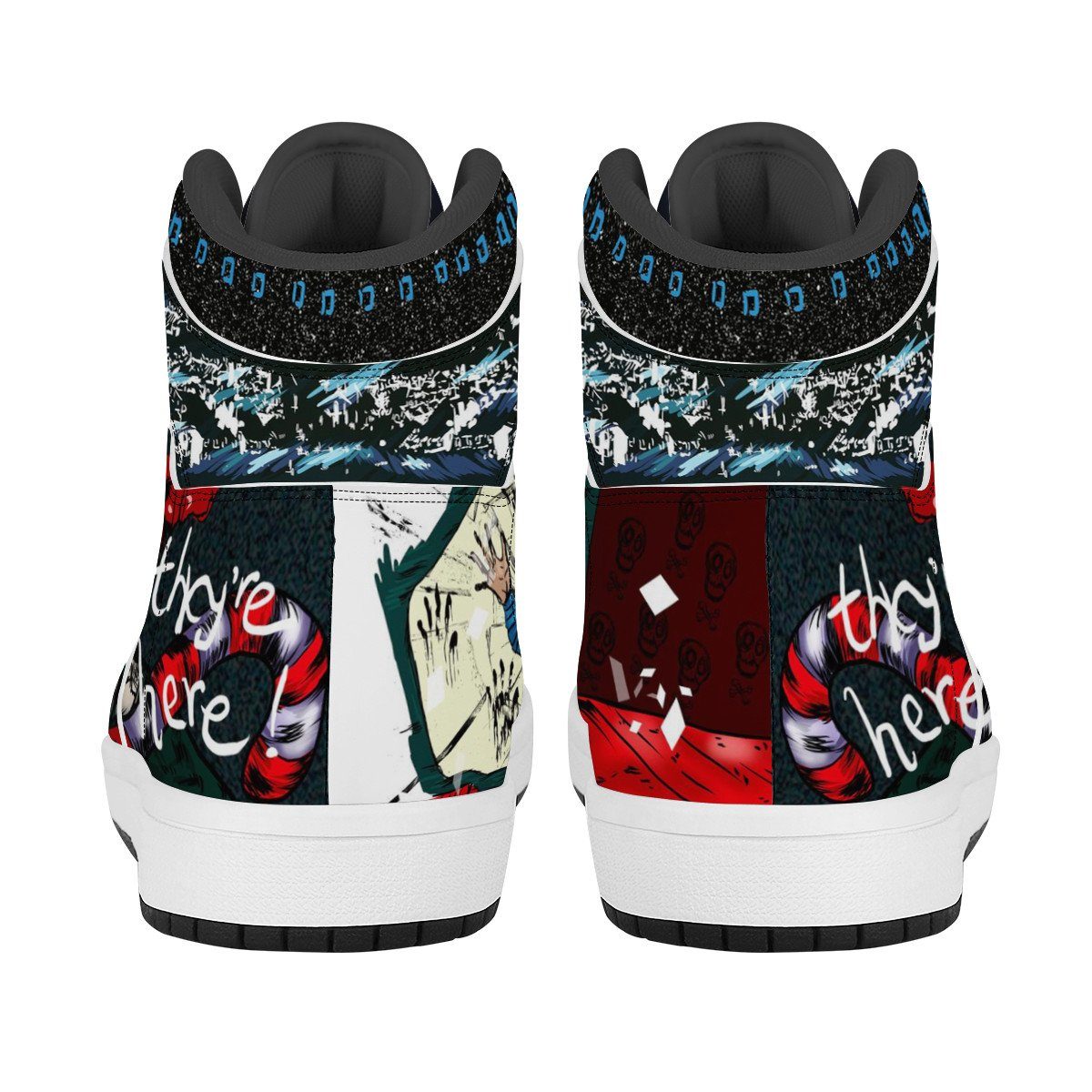 Diane Freeling High Top Leather Sneaker Custom Jordan 1, Horror, Poltergeist noxfan 