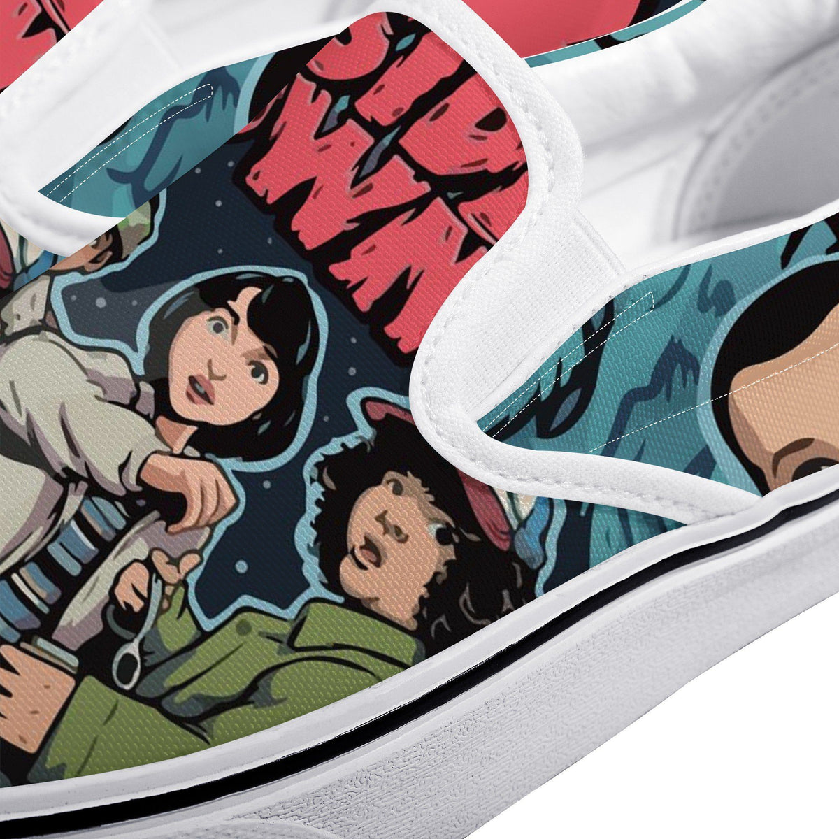 Stranger Things Custom Vans Slip On Shoes