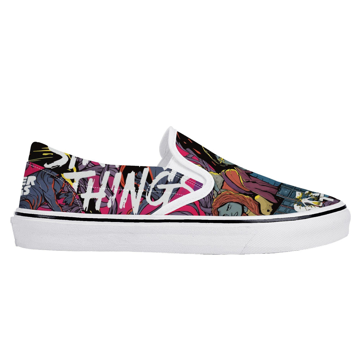Stranger Things Custom Vans Slip On Shoes