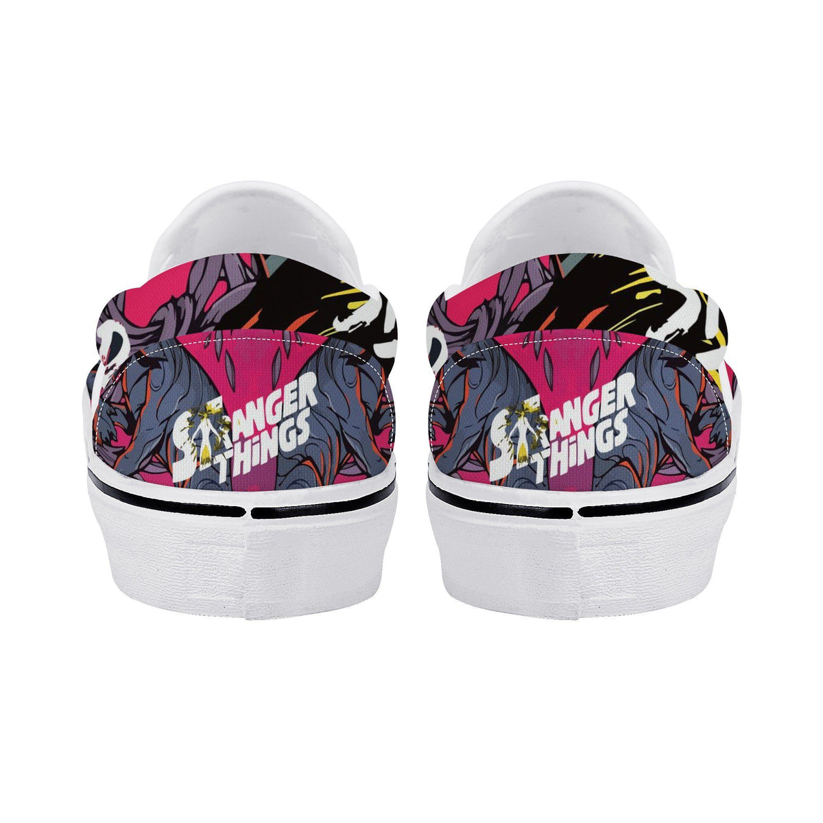 Stranger Things Custom Vans Slip On Shoes