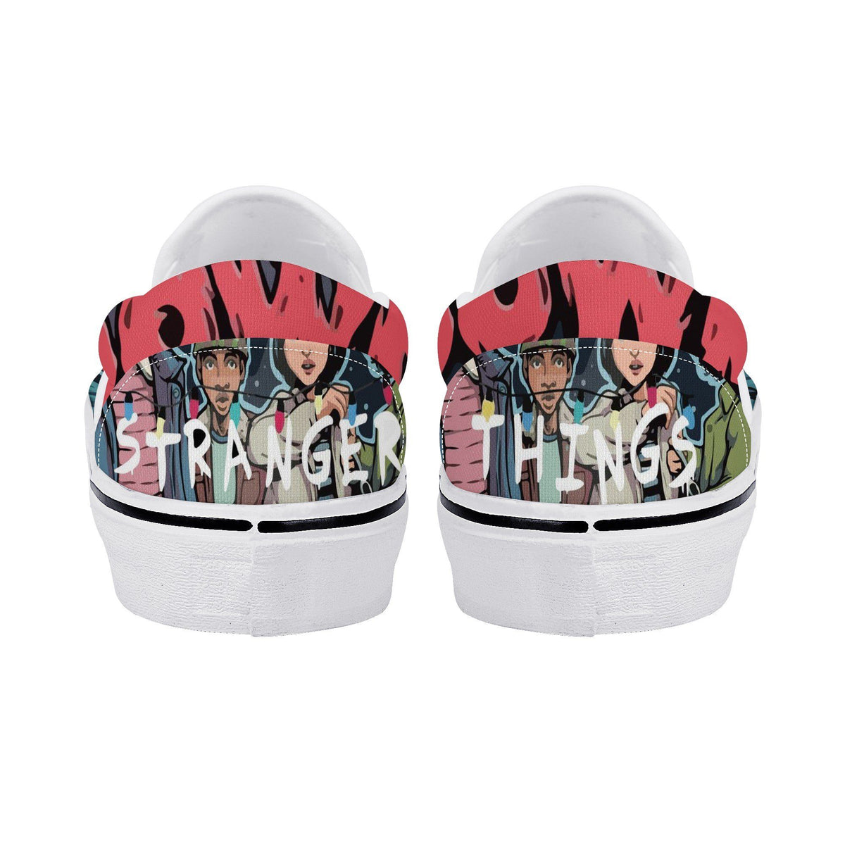 Stranger Things Custom Vans Slip On Shoes